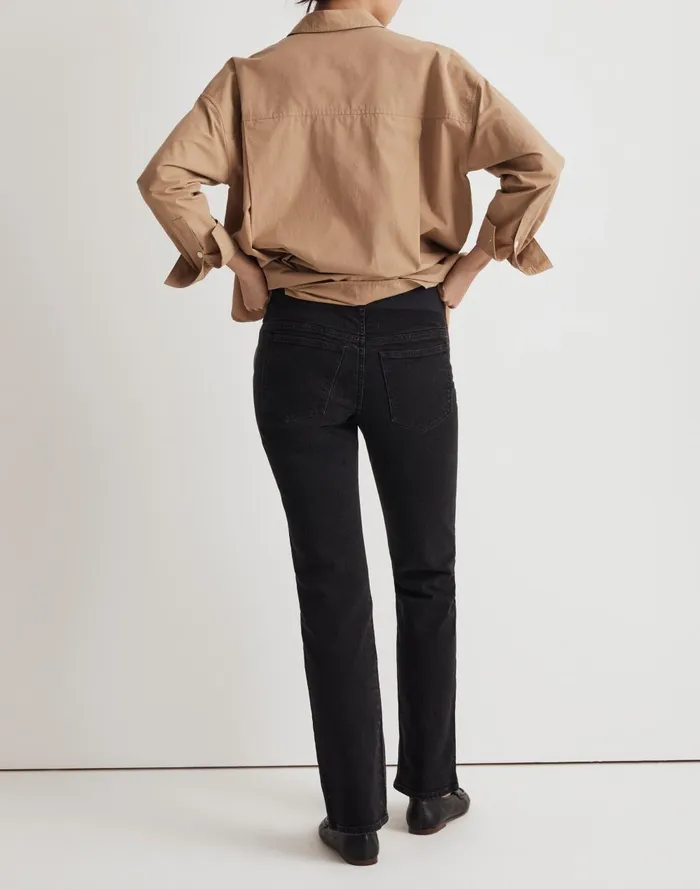 Women Jeans Madewell The Maternity OverTheBelly 03990s Straight Jean In Belmere Wash