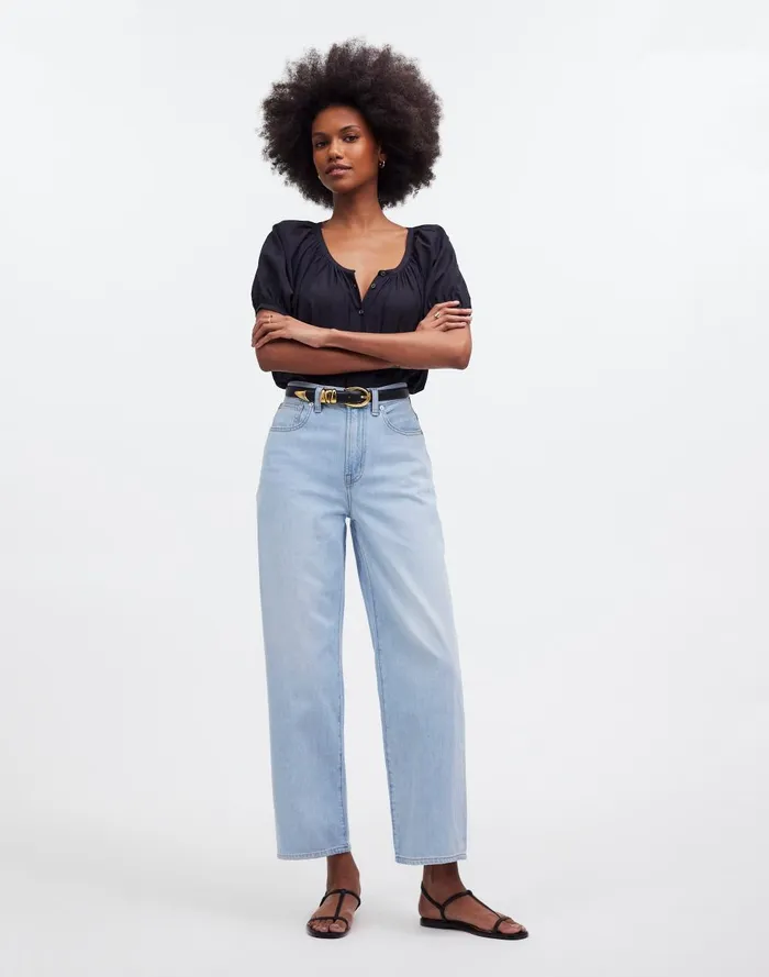 Women Jeans Madewell The Perfect Vintage WideLeg Crop Jean