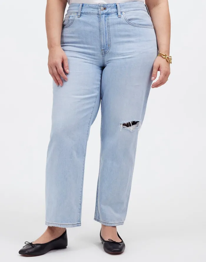 Women Jeans Madewell The Plus 03990s Straight Crop Jean