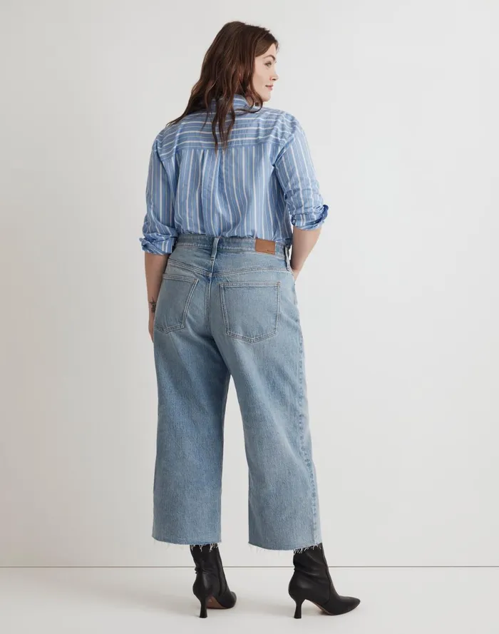 Women Jeans Madewell The Plus Perfect Vintage WideLeg Crop Jean