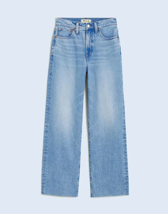 Women Jeans Madewell The Plus Perfect Vintage WideLeg Crop Jean