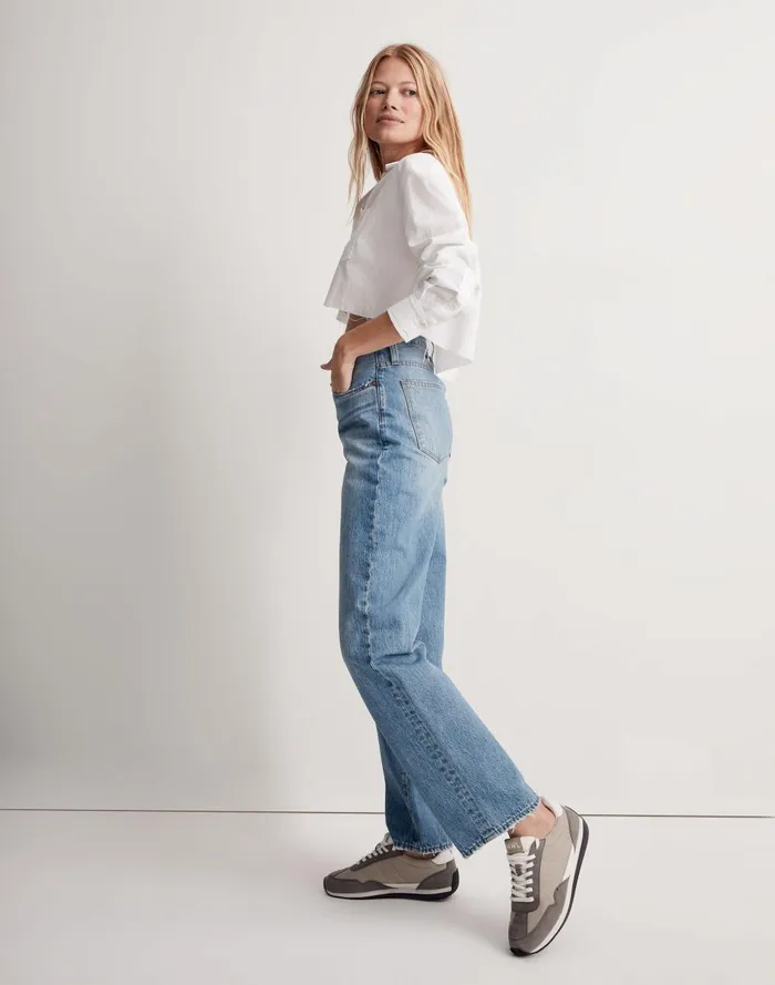Women Jeans Madewell X Donni LowRise Loose Jeans In Mathison Wash
