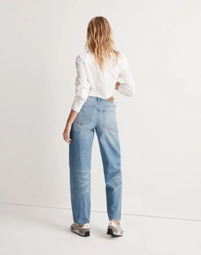 Women Jeans Madewell X Donni LowRise Loose Jeans In Mathison Wash