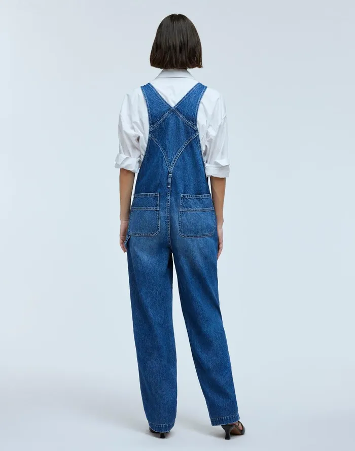 Women Jeans Madewell X Kaihara Denim Oversized Carpenter Overalls
