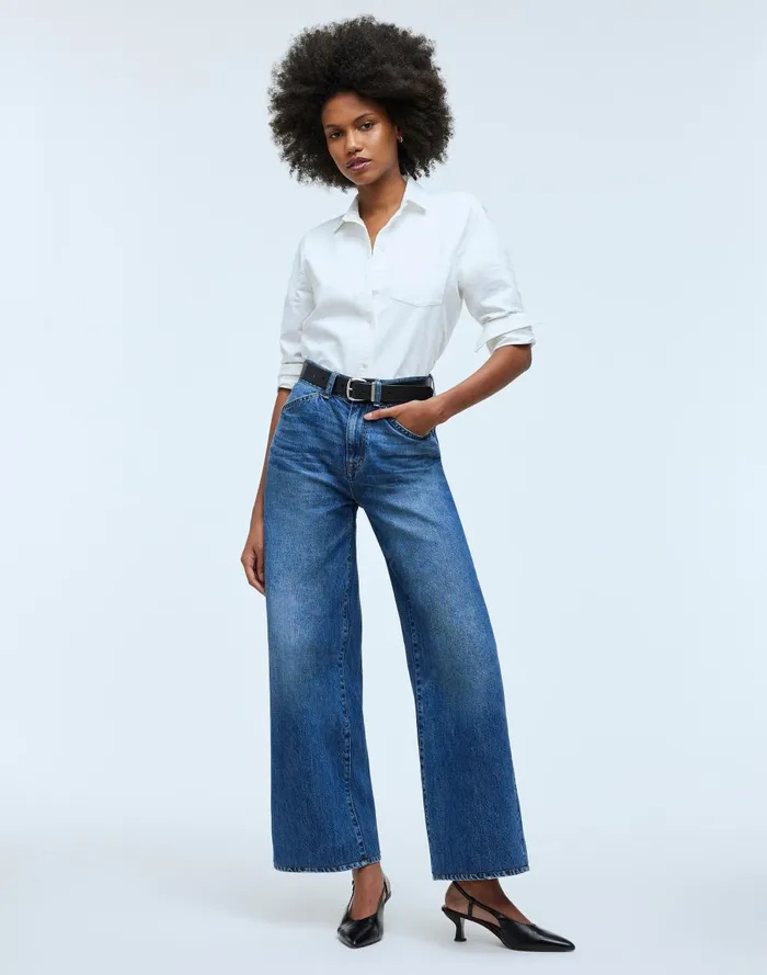 Women Jeans Madewell X Kaihara SuperwideLeg Jeans