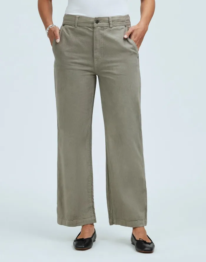 Women Jeans Madewell X MN Dye Studio Perfect Vintage WideLeg Carpenter Jean