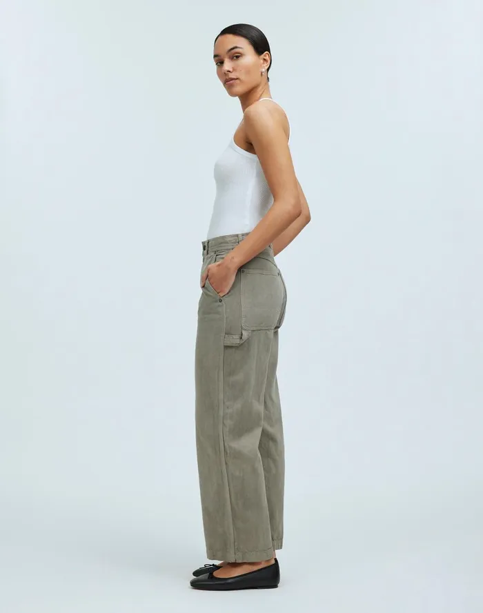 Women Jeans Madewell X MN Dye Studio Perfect Vintage WideLeg Carpenter Jean