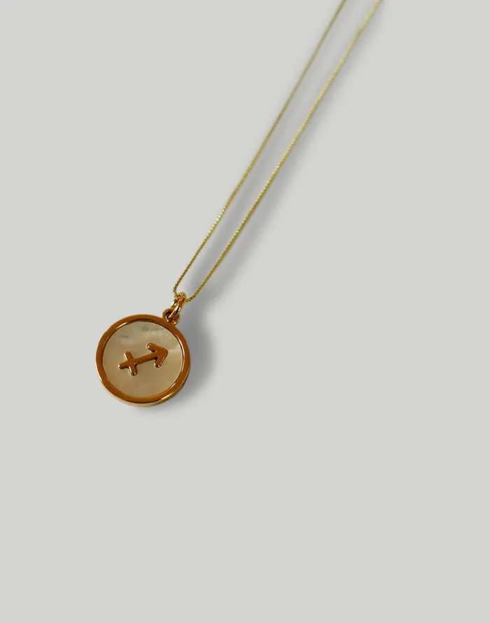 Women Jewelry Madewell Abcrete and Co Zodiac Pearl Necklace 8211 Aries