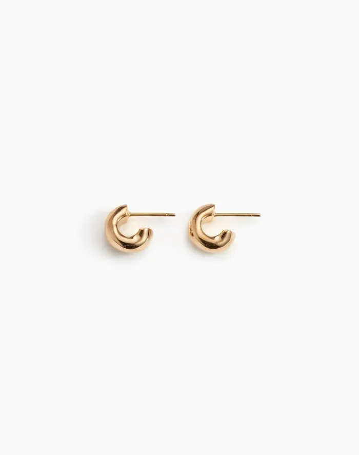 Women Jewelry Madewell AGMES Mini Dahlia Huggies