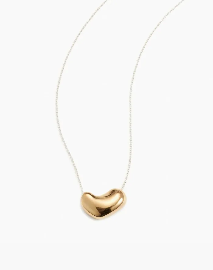 Women Jewelry Madewell AGMES Small Sculpted Heart Pendant