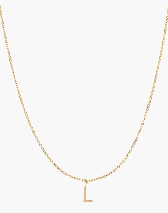Women Jewelry Madewell BYCHARI DEMIFINE INITIAL NECKLACE