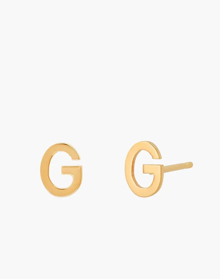 Women Jewelry Madewell BYCHARI INITIAL EARRINGS