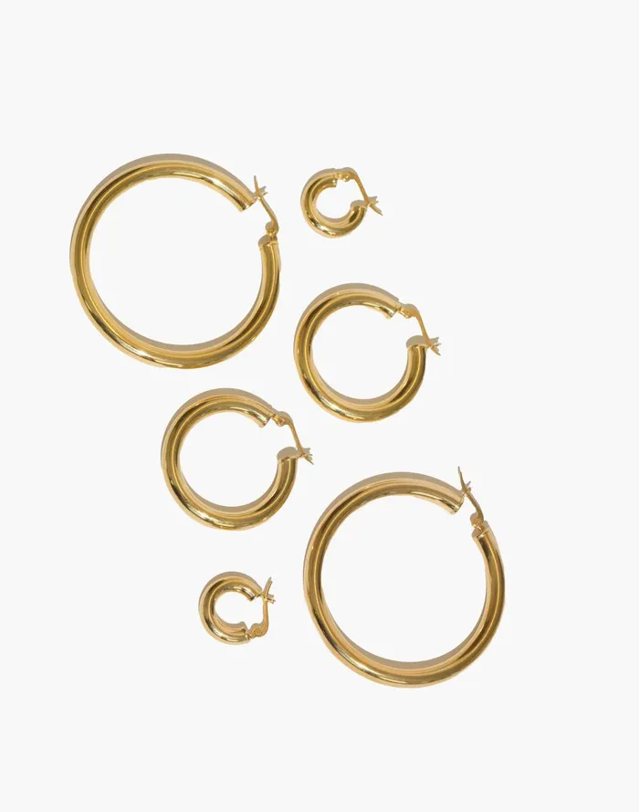 Women Jewelry Madewell BYCHARI SADE HOOP EARRINGS