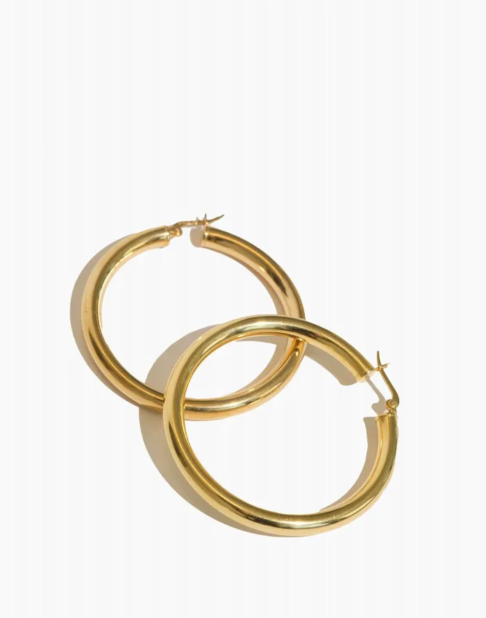 Women Jewelry Madewell BYCHARI SADE L HOOP EARRINGS