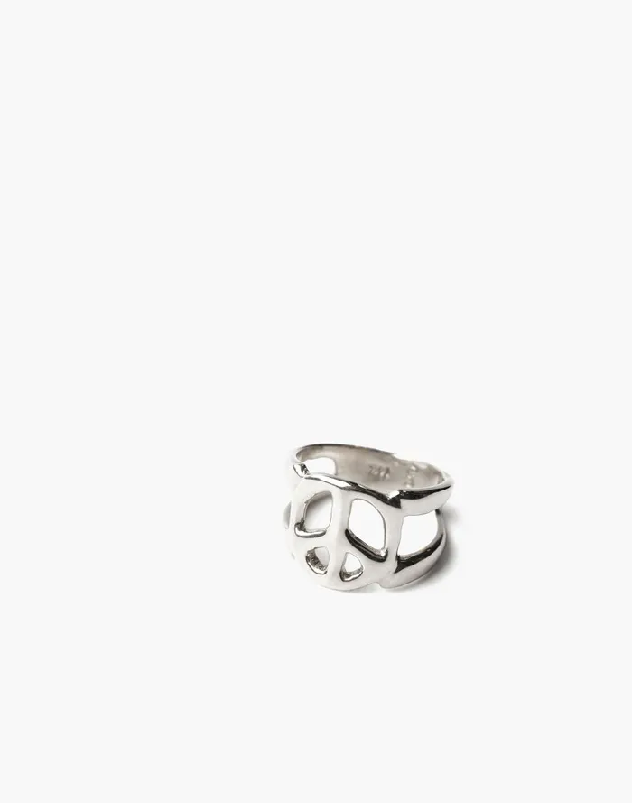 Women Jewelry Madewell Charlotte Cauwe Studio 1969 Peace Sign Ring