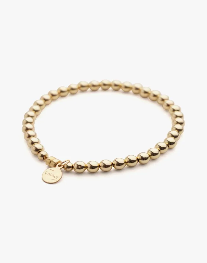 Women Jewelry Madewell Charlotte Cauwe Studio Bead Bracelet In Gold 5mm
