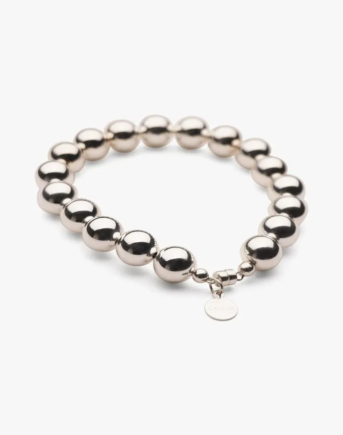 Women Jewelry Madewell Charlotte Cauwe Studio Bead Bracelet In Sterling Silver 10mm