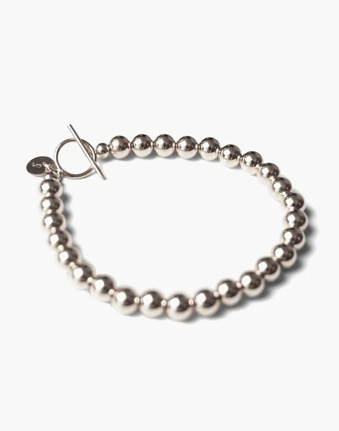 Women Jewelry Madewell Charlotte Cauwe Studio Bead Bracelet In Sterling Silver
