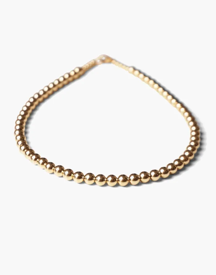 Women Jewelry Madewell Charlotte Cauwe Studio Bead Necklace In Gold