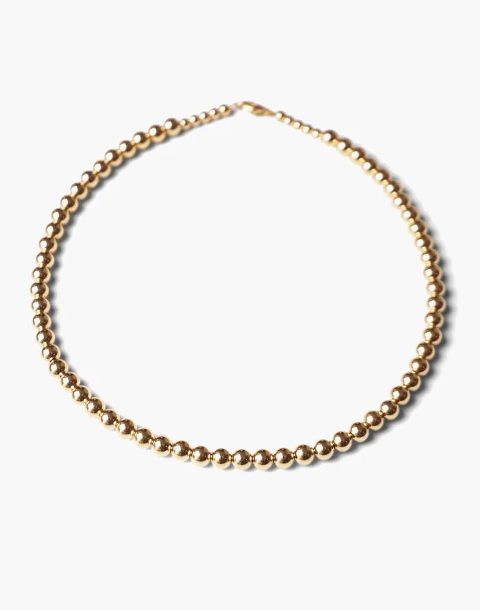 Women Jewelry Madewell Charlotte Cauwe Studio Bead Necklace In Gold