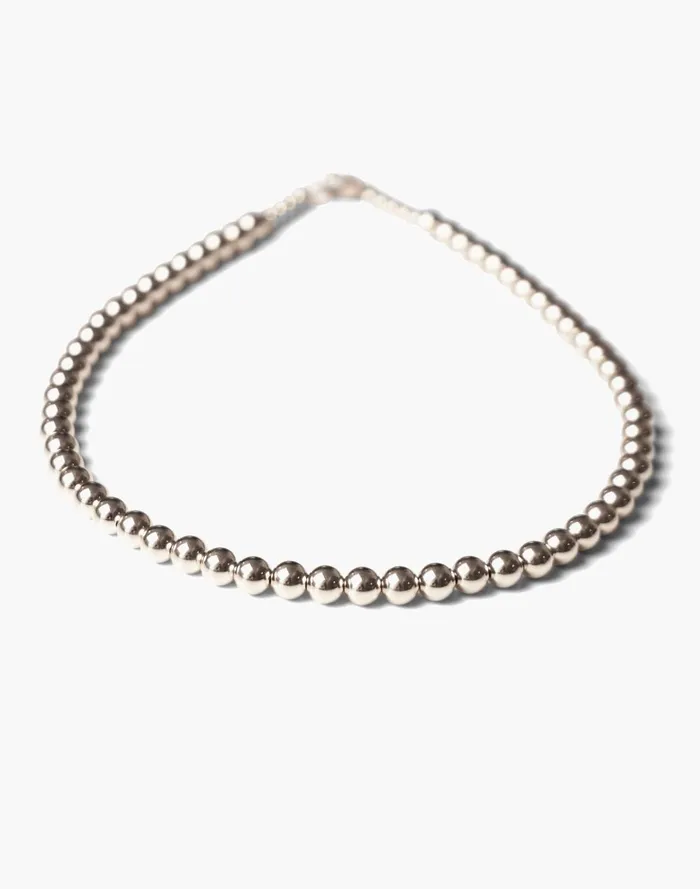 Women Jewelry Madewell Charlotte Cauwe Studio Bead Necklace In Sterling Silver