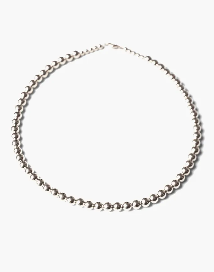 Women Jewelry Madewell Charlotte Cauwe Studio Bead Necklace In Sterling Silver