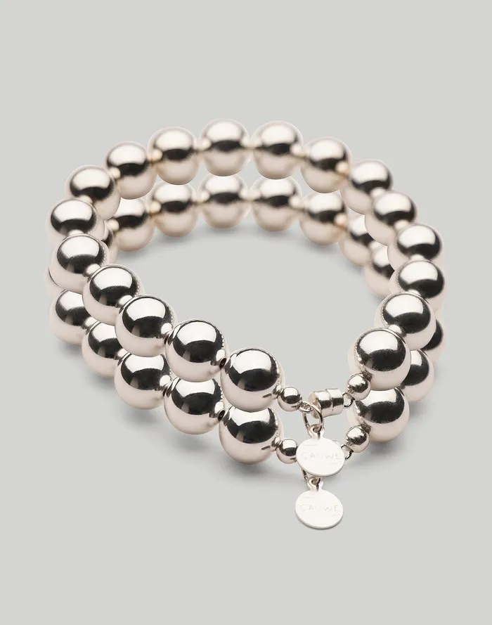 Women Jewelry Madewell CHARLOTTE CAUWE STUDIO Big Ball Bead Bracelet Set In Sterling Silver Women Jewelry Madewell CHARLOTTE CAUWE STUDIO Big Ball Bead Bracelet Set In Sterling Silver