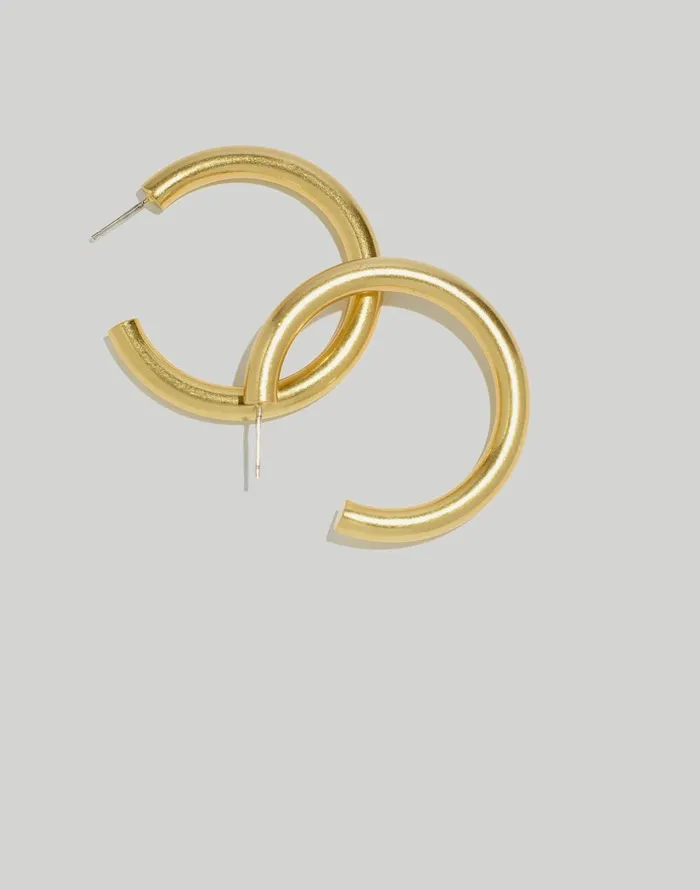 Women Jewelry Madewell Chunky Large Hoop Earrings