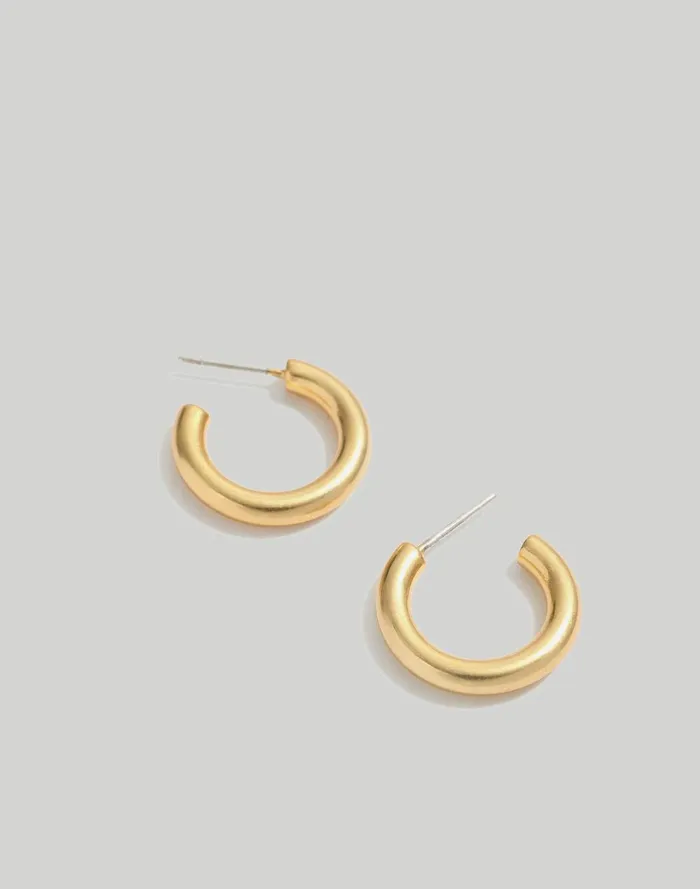 Women Jewelry Madewell Chunky Small Hoop Earrings