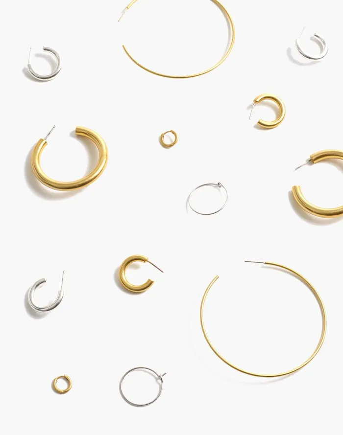 Women Jewelry Madewell Chunky Small Hoop Earrings