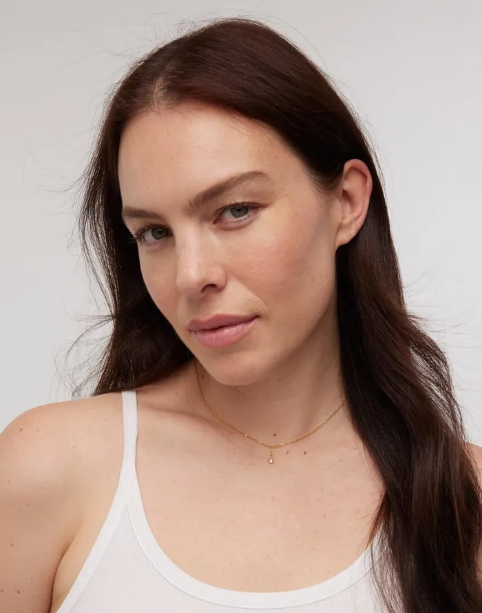Women Jewelry Madewell DemiFine Bezel Set Lariat Necklace