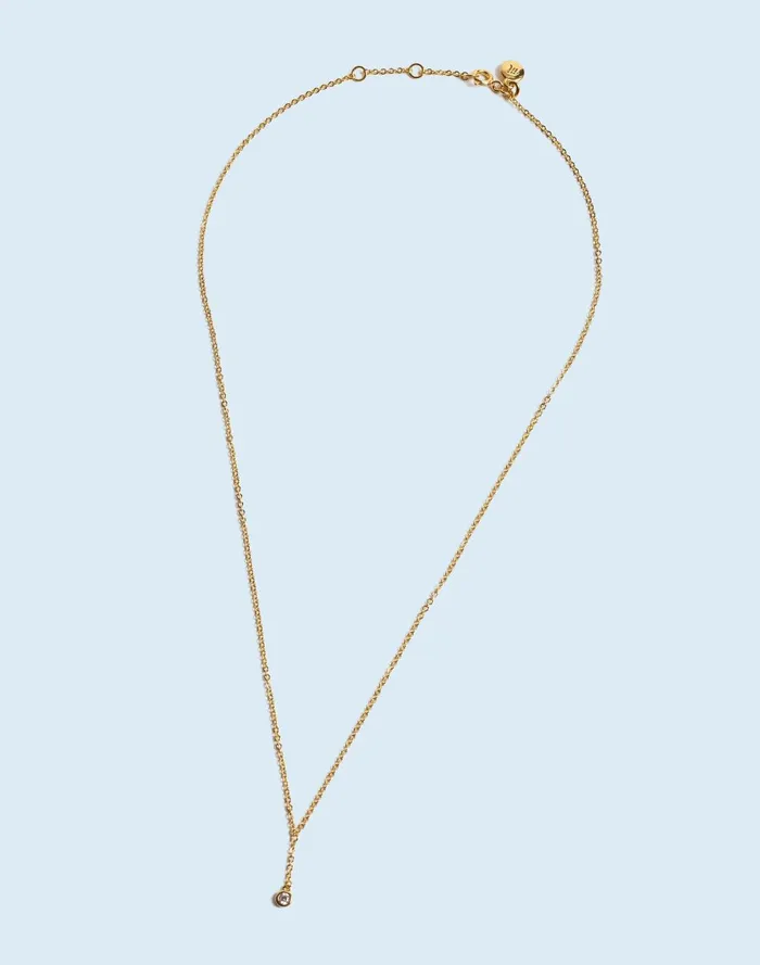 Women Jewelry Madewell DemiFine Bezel Set Lariat Necklace