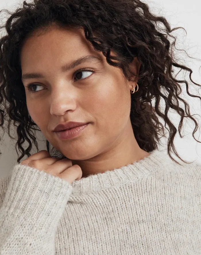 Women Jewelry Madewell DemiFine Pav Double Hoop Earrings