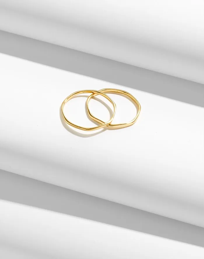 Women Jewelry Madewell DemiFine Skinny Ring Set