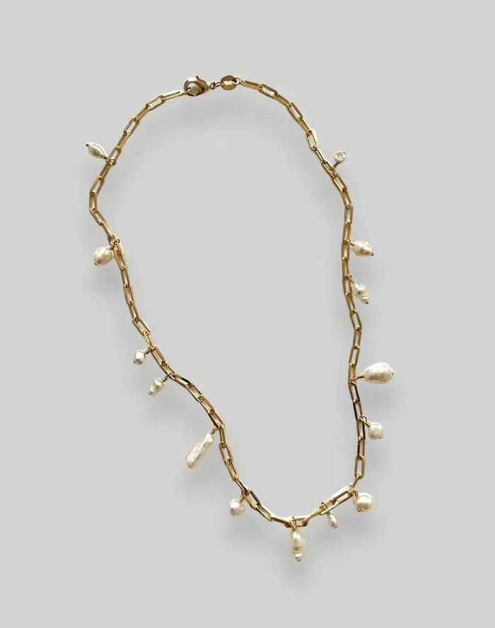 Women Jewelry Madewell Filosophy Claire Freshwater Pearl And Paperclip Style Necklace Women Jewelry Madewell Filosophy Claire Freshwater Pearl And Paperclip Style Necklace