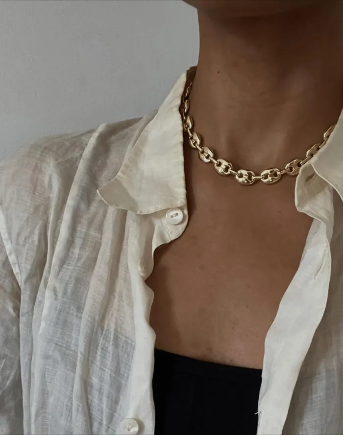 Women Jewelry Madewell Filosophy Midtown Puffy Gucci Link Style Chain