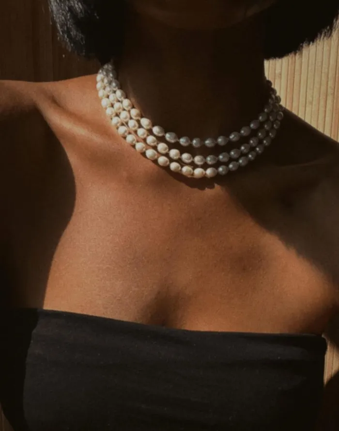 Women Jewelry Madewell Filosophy Paloma Freshwater Pearl And Gold Seed Bead Necklace
