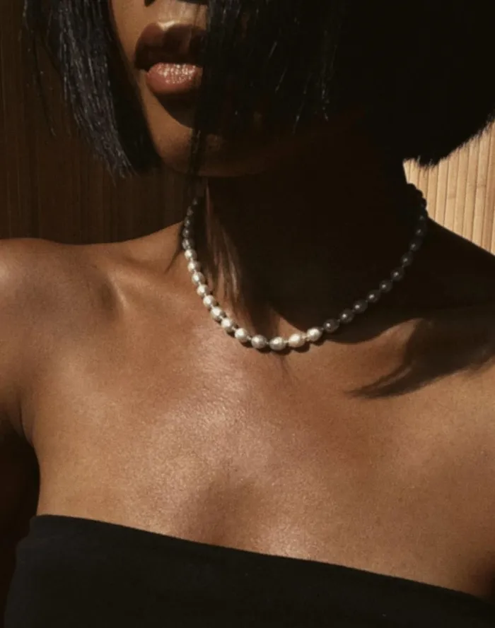 Women Jewelry Madewell Filosophy Paloma Freshwater Pearl And Gold Seed Bead Necklace
