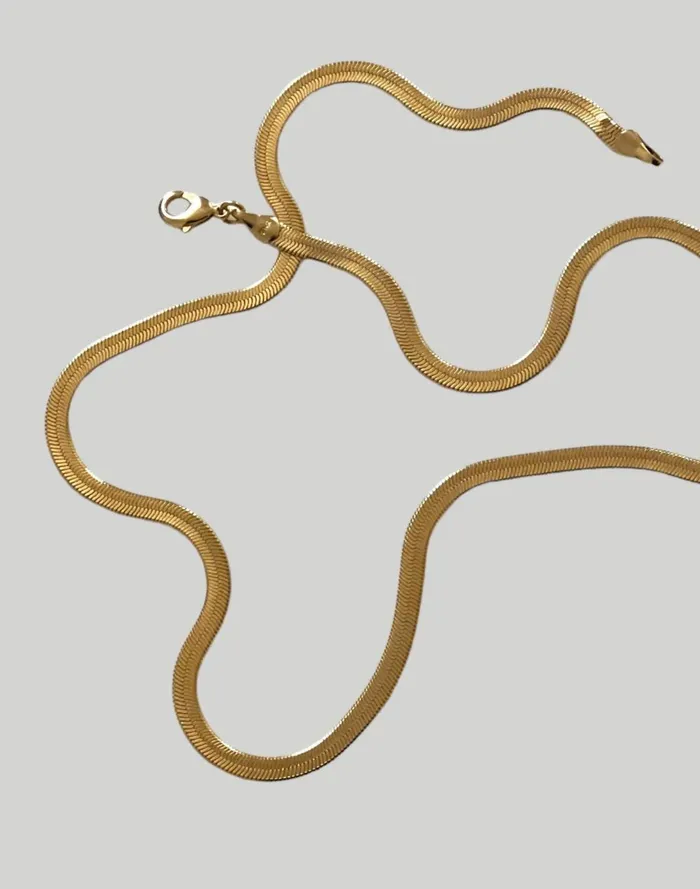 Women Jewelry Madewell Filosophy River Herringbone Style Chain
