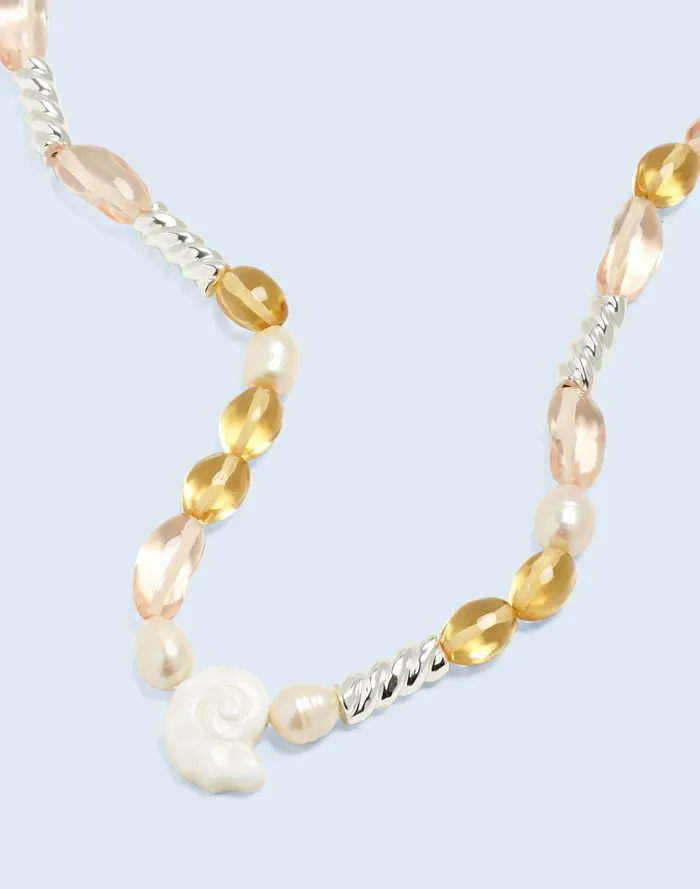 Women Jewelry Madewell Freshwater Pearl Nautical Beaded Necklace