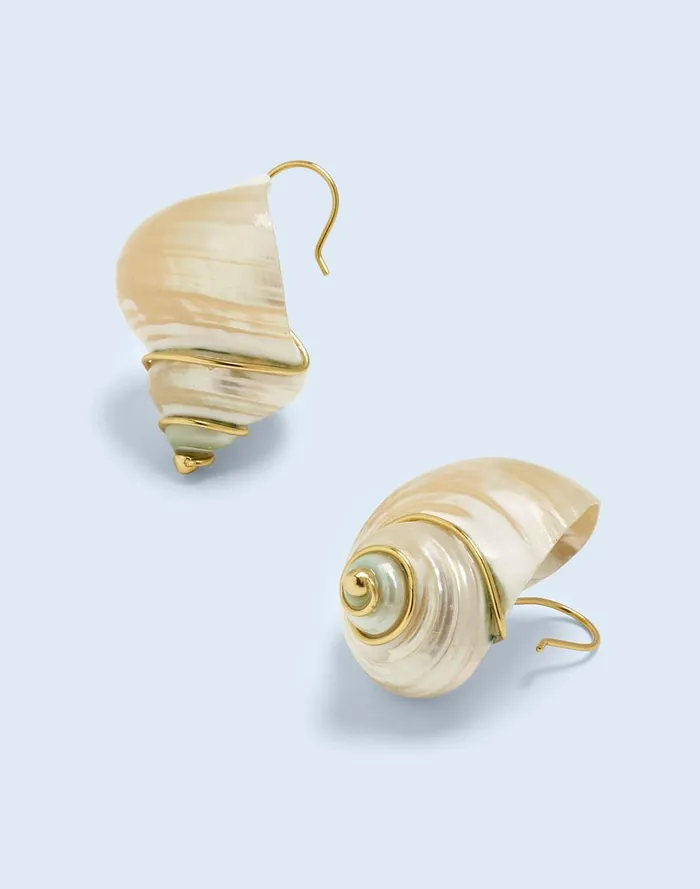 Women Jewelry Madewell Genuine Shell Statement Earrings