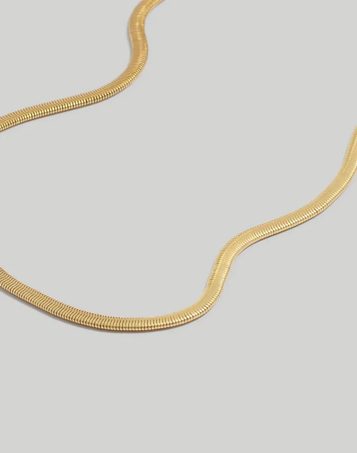 Women Jewelry Madewell Herringbone Chain Necklace