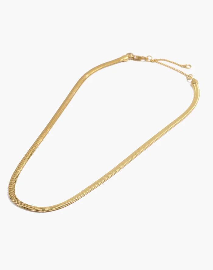 Women Jewelry Madewell Herringbone Chain Necklace