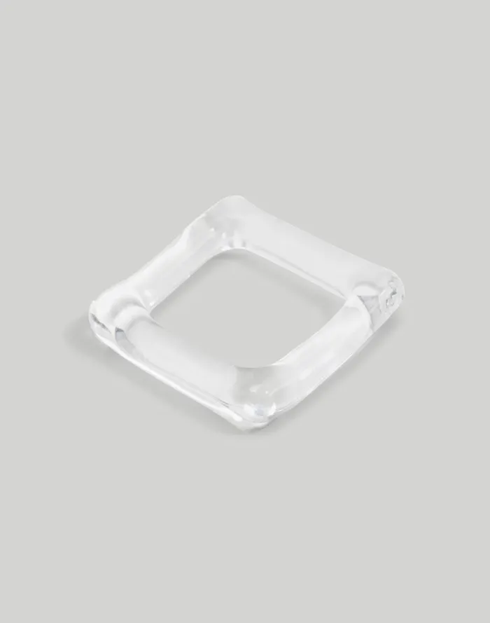 Women Jewelry Madewell Jane D039Arensbourg Clear Glass Square Ring