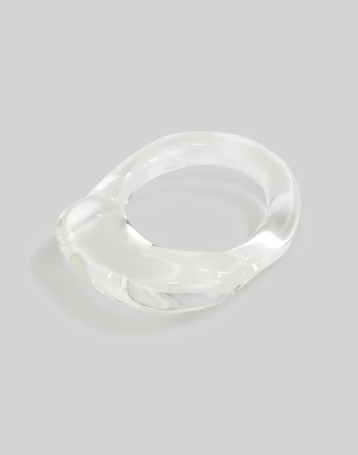 Women Jewelry Madewell Jane D039Arensbourg Clear Glass Thick Band