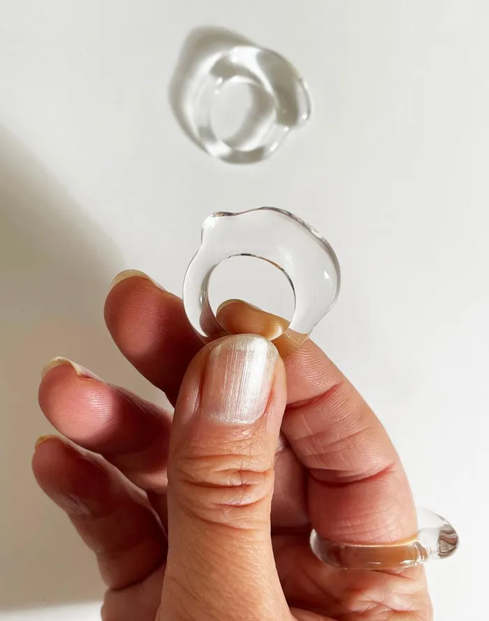 Women Jewelry Madewell Jane D039Arensbourg Clear Glass Thick Band