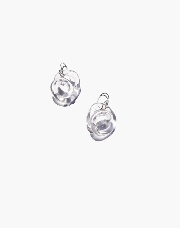 Women Jewelry Madewell Jane D039Arensbourg Clear Squiggle Earrings