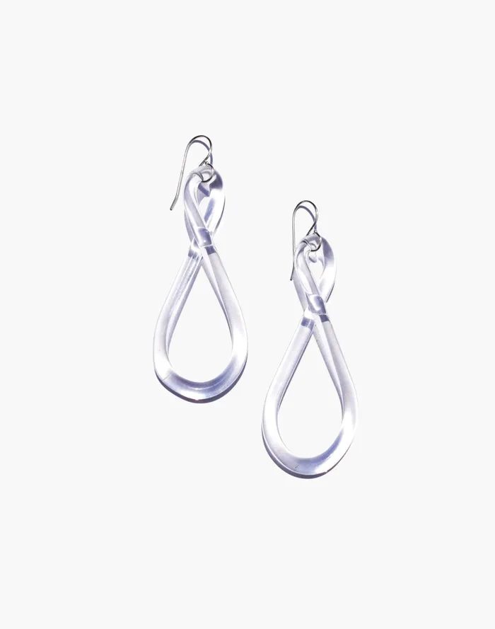 Women Jewelry Madewell Jane D039Arensbourg Clear Twist Earrings
