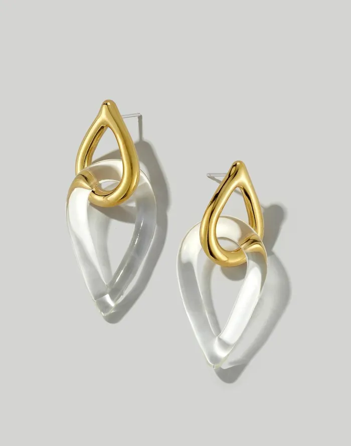 Women Jewelry Madewell Jane D039Arensbourg Teardrop Brass And Glass Stud Earrings Women Jewelry Madewell Jane D039Arensbourg Teardrop Brass And Glass Stud Earrings