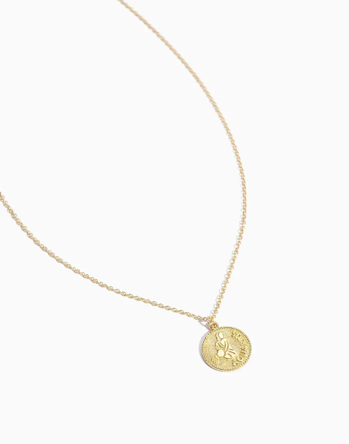 Women Jewelry Madewell Katie Dean Jewelry Aquarius Zodiac Necklace
